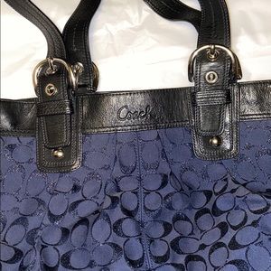 Blue Coach Handbag